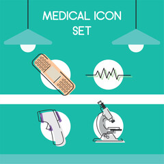 Set of medical icons Vector