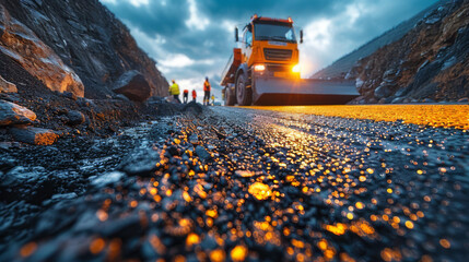 Road repairs and asphalt work