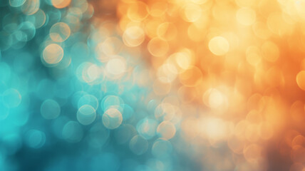 Obraz premium Soft Pastel Bokeh, Light Aquamarine & Beige Bliss