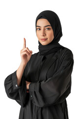A portrait of the beautiful young Arab woman in traditional muslim wear