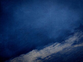 Grunge navy blue vignette background. Space for text.