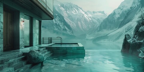 the cold spa in the mountains alpine chalets