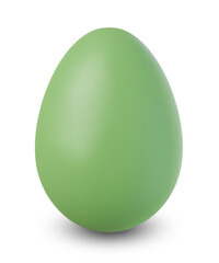 easter egg isolated on transparent or white background, png format