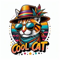 Cat with sunglasses