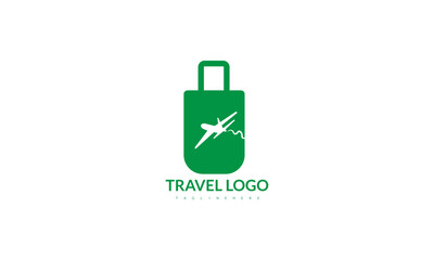bag travel logo design template