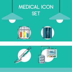 Set of medical icons Vector