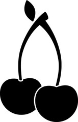 Cherry illustration agriculture silhouette tree logo plant icon branch outline garden fruit farm harvest green nature leaf farming plantation shape of farm harvest for vector graphic background