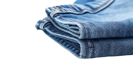 Blue jeans isolated on transparent background 