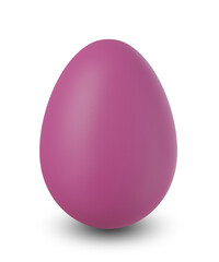 easter egg isolated on transparent or white background, png format