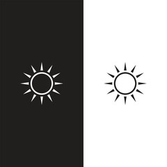 Vector set of sun icons. Different sun drawing collection. Summertime figure concept. icons set.