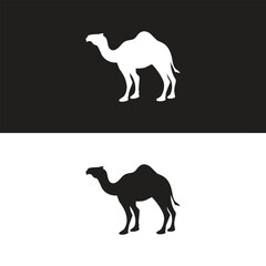 camel logo design template,vintage camel vector illustration	