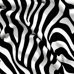 a black and white striped fabric