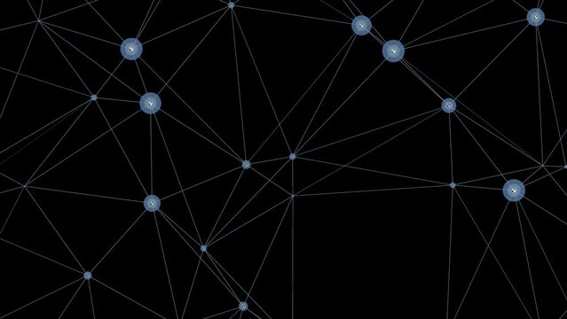 Technology abstract lines and dots connection background. Connection digital data and big data concept. Digital data visualization illustration