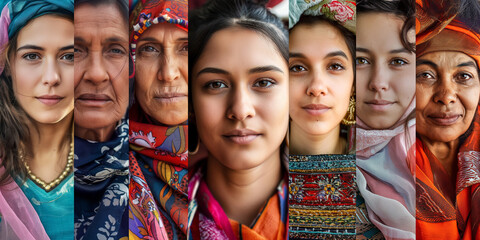 Global Beauty Mosaic: Women Across Borders