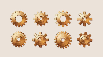 Gear graphic design  vector illustration isolated on white