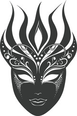 Silhouette Mask for the masquerade black color only