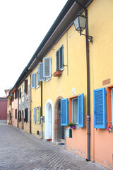 Fototapeta na wymiar Picturesque San Giuliano district in Old Town of Rimini, Italy