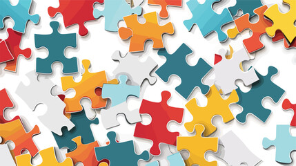 Jigsaw puzzle piece icon vector illustration graphic