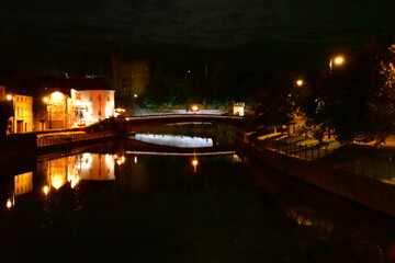 Fototapeta na wymiar Kilkenny City in the night time