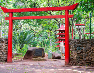 Fototapeta na wymiar Japanese garden at Ribeirao Preto city