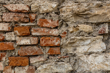 Ancient stone wall in Italy