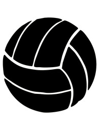 volleyball silhouette illustrated icon isolated 