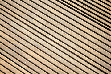 "Wooden Slats: Slanted Lines of Natural Wood Battens, Pattern Texture Background."