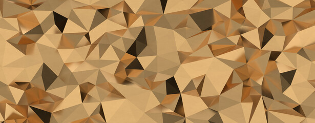 gold polygon geometric abstract background