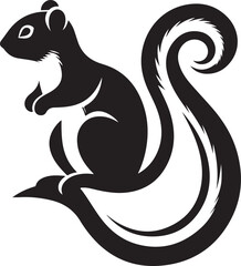 Squirrel Silhouette vector illustration
