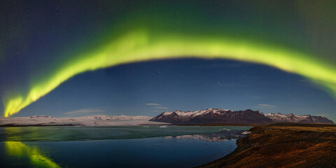 Island Nordlicht - Polarlicht Panorama