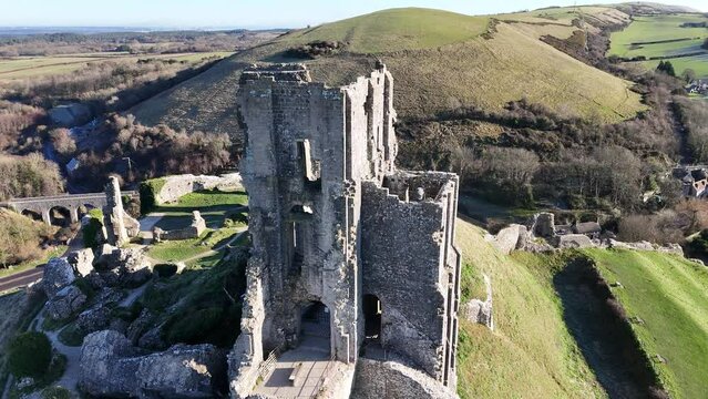 Corfe Castle in the Glorious Sunshine