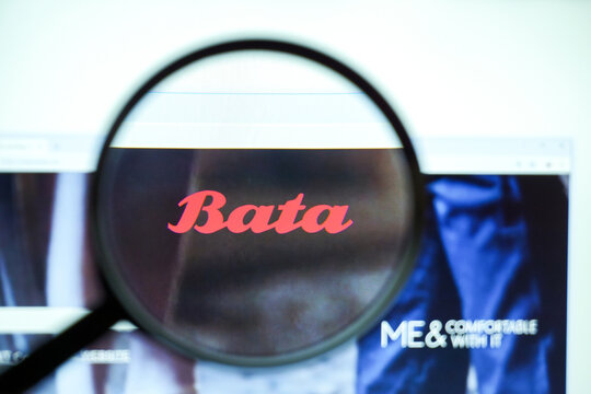 Los Angeles, California, USA - July 29 2019 : Homepage of Bata .Official website of Bata