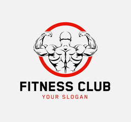 Fitness Club logo template