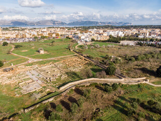 forum, Roman city of Pollentia, Alcudia, Mallorca, Balearic Islands, Spain