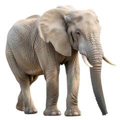 Fototapeta premium Elephant on white or transparent background