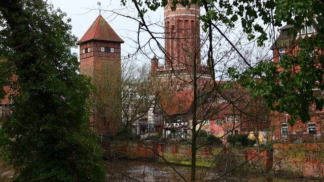 the historic lueneburg germany 4k video