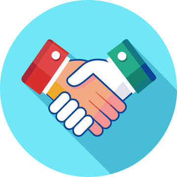 Striking 3D Handshake Vector Icon: Illustrating Unity, Trust, and Collaboration within Business Communication Designs
