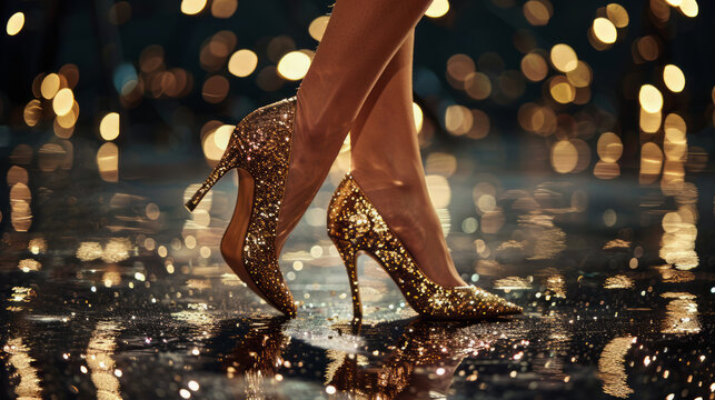 All glitter heels online