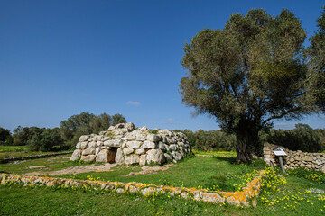 Rafal Rubí naveta, bronze age, Alaior, Menorca, Balearic Islands, Spain
