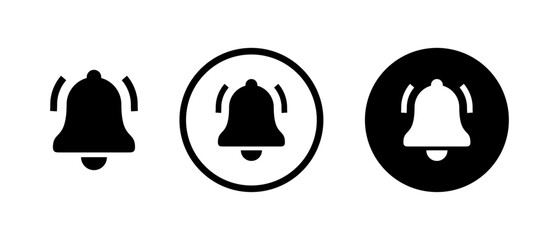 Notification bell icon set
