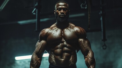 Fototapeta na wymiar a man with a muscular body