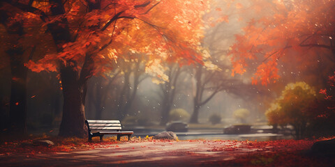 Autumn leaves background

