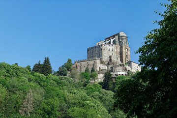 Fototapeta na wymiar Saint Michael's Abbey, a touristic destination to see around Turin