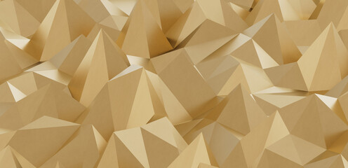 gold polygon geometric abstract background