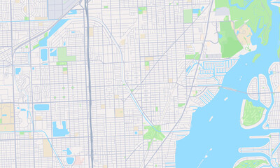 North Miami Florida Map, Detailed Map of North Miami Florida