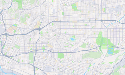 Monterey Park California Map, Detailed Map of Monterey Park California