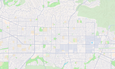 La Habra California Map, Detailed Map of La Habra California
