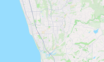 Encinitas California Map, Detailed Map of Encinitas California