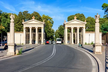  Entrance to Villa Borghese park in Rome, Italy © Mistervlad