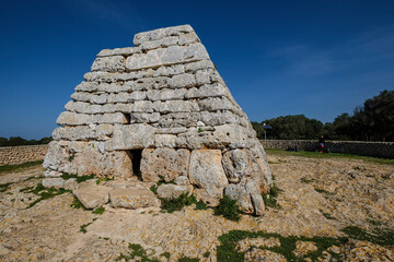 Naveta des Tudons, prototalayotic, Ciutadella, Menorca, Balearic Islands, Spain